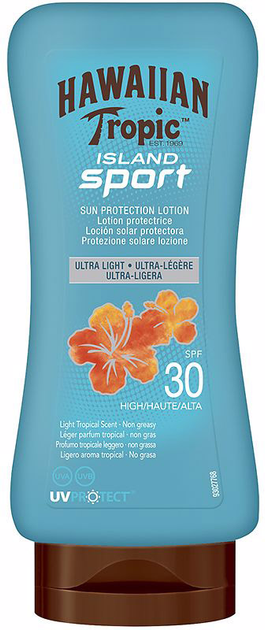 Balsam do ochrony przeciwsłonecznej Hawaiian Tropic Island Sport Ultra Light Lotion SPF30 180 ml (5099821002152) - obraz 1