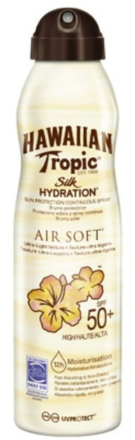 Spray do ochrony przeciwsłonecznej Hawaiian Tropic Silk Hydration Air Soft Sunscreen Mist SPF50 + 220 ml (5099821128739) - obraz 1