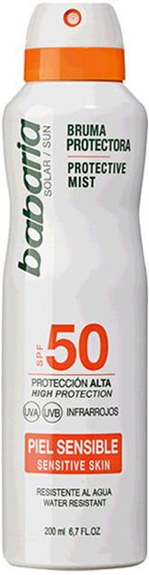 Сонцезахисний спрей для тіла Babaria Protective Mist For Sensitive Skin SPF50 200 мл (8410412000550) - зображення 1