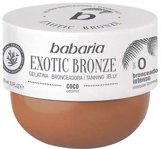 Galaretka brązująca Babaria Exotic Bronze Tanning Jelly Coconut SPF0 75 ml (8410412490368) - obraz 1