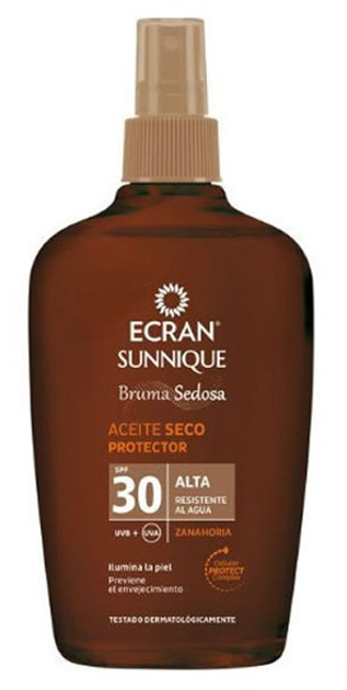 Сонцезахисна олія Ecran Sunnique Silky Mist Protective Dry Oil SPF30 100 мл (8411135480872) - зображення 1