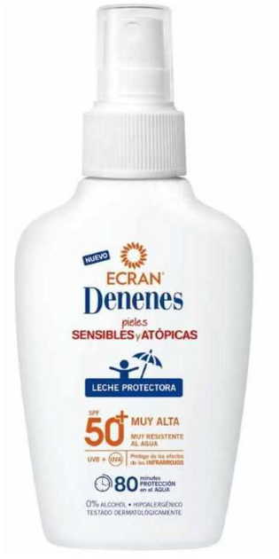 Spray przeciwsłoneczny Denenes Solar Protective Milk Spray SPF50+ Sensitive Skin 100 ml (8411135488694) - obraz 1