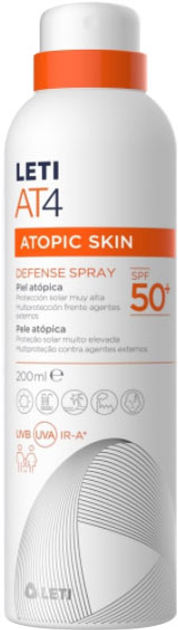 Сонцезахисний спрей Leti At4 Defense Spray SPF50+ 200 мл (8431166181036) - зображення 1