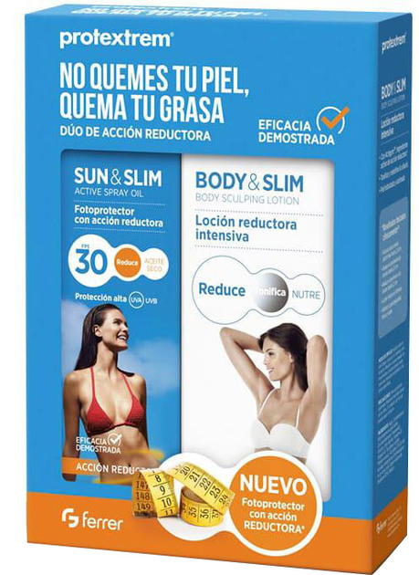 Zestaw Ferrer Protextrem Pack Duo: Lotion do odchudzania Sun Body Slim 150 ml + Lotion po opalaniu 200 ml (8470001755896) - obraz 1