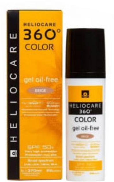 Żel przeciwsłoneczny Heliocare 360 Color Gel Oil-Free SPF50 Beige 50 ml (8470001873590) - obraz 1