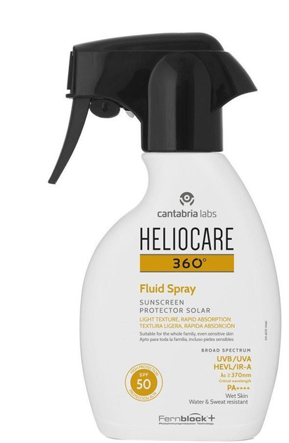 Сонцезахисний спрей Heliocare 360 Fluid Spray SPF50 250 мл (8470002024427) - зображення 1