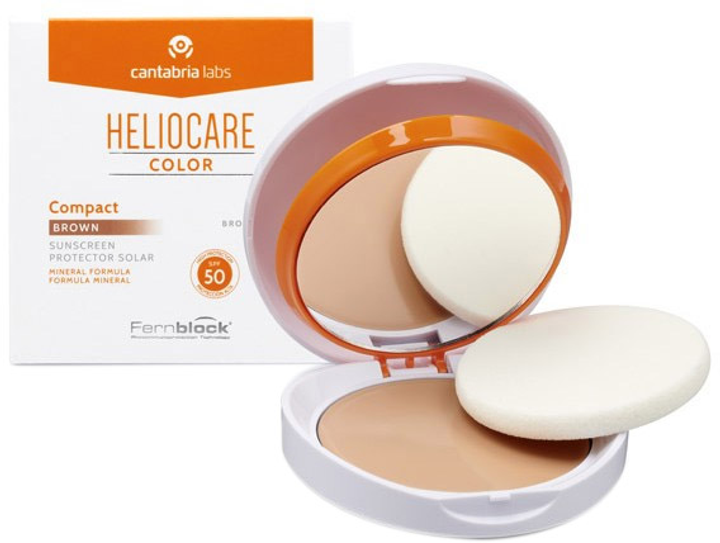Puder Heliocare Color Compact Make Up SPF50 Brown 10 g (8470003985949) - obraz 1