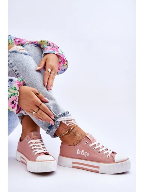Trampki damskie Lee Cooper LCW-23-31-1804L 41 Różowe (5904292135271) - obraz 5