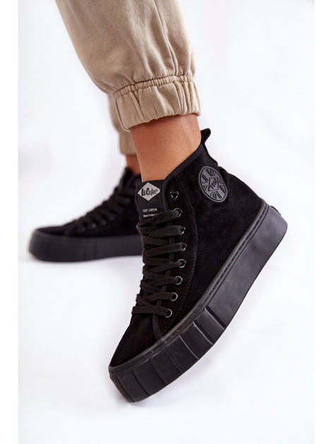 Tenisówki damskie za kostkę Lee Cooper LCJ-22-31-1432L 36 Czarne (5904292123940) - obraz 3