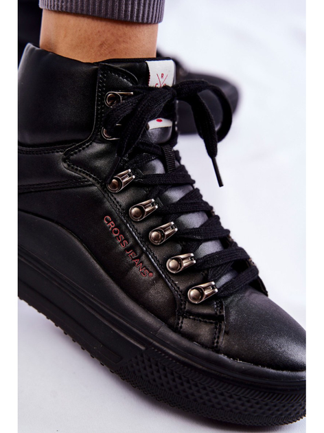 Damskie trampki wysokie Cross Jeans KK2R4029C 36 Czarne (8697319352252) - obraz 7