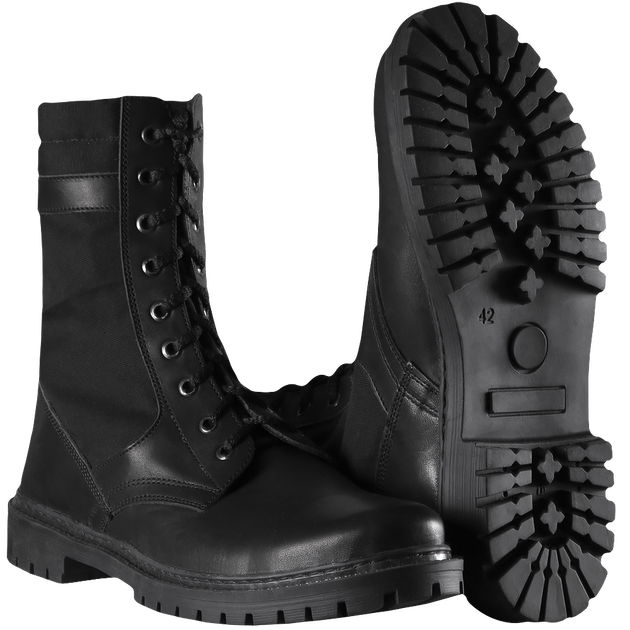 Берці тактичні польові полегшені черевики з вентиляцією для силових структур KOMBAT Чорний 38 (SK-N377(38)S) - зображення 1