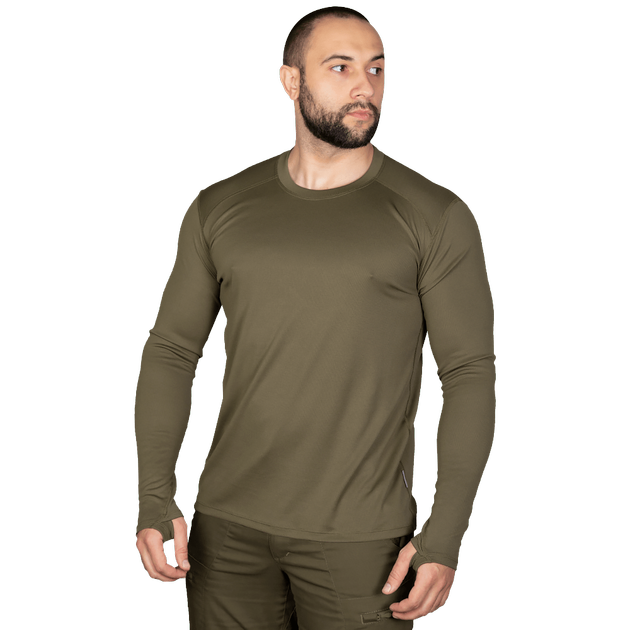 Лонгслив тактичечкий мужская футболка с длинным рукавом для силовых структур XL Олива (SK-N7044XLS) - изображение 2