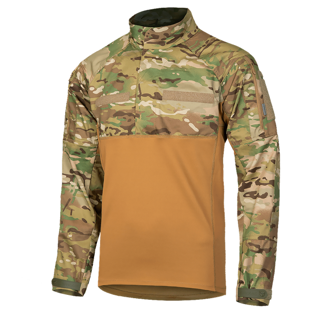 Рубашка тактическая полевая износостойкая летне-весенняя рубашка KOMBAT (XL) Multicam/Койот (SK-N7018(XL)S) - изображение 1
