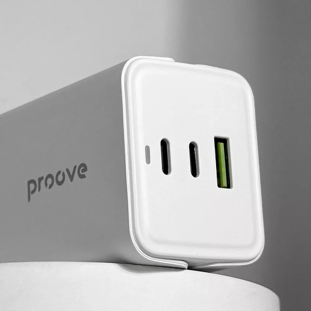 Мережевий фільтр Proove Power Strip PD-02 65W 2Type-C / 1USB white - зображення 13