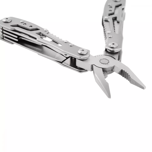 Мультитул Многофункциональный Multitool 9in1 в чехле silver - Фото 2 Мультитул Многофункциональный Multitool 9in1 в чехле silver - изображение 2