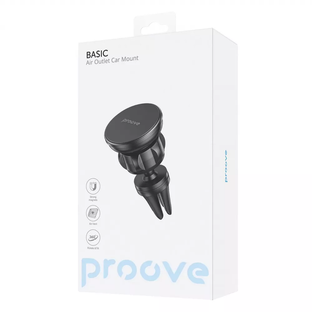 Автотримач магнітний Proove Basic Air Outlet Car Mount black - Фото 5 Автотримач магнітний Proove Basic Air Outlet Car Mount black - зображення 5