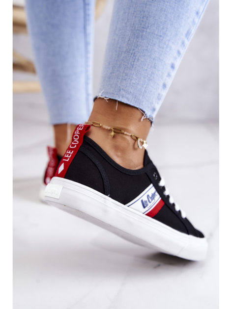 Жіночі кеди низькі Lee Cooper LCW-22-31-0832L 41 Чорні (5904292104369) - зображення 6