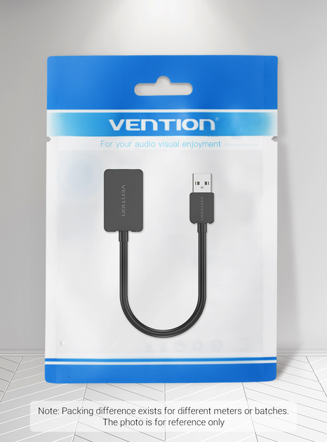 Звуковая карта Vention USB - 2x 3.5мм minijack с поддержкой микрофона 16 бит/48 кГц TRS Наружный Адаптер Стерео AUX 3-пиновый Черный CDYB0 - изображение 14