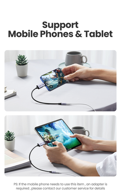 Звуковая карта Ugreen USB - 3.5мм minijack с поддержкой микрофона 24 бит/96 кГц TRRS Наружный Адаптер AUX 4-пиновый Металлический Черный - изображение 10