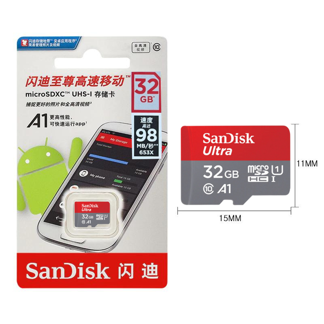 SanDisk microSDHC 32 GB Class 10 98MB/c карта памяти - изображение 2