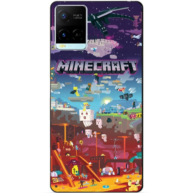 Силиконовый чехол Candy для Vivo Y21 / Y33s игра Minecraft - Фото 1 Силиконовый чехол Candy для Vivo Y21 / Y33s игра Minecraft - изображение 1