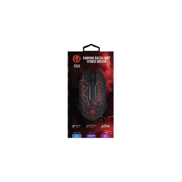 Мышка Piko FX32 USB Black (1283126489549) - изображение 3