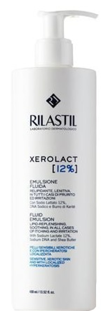 Крем для тіла Rilastil Xerolact 12% Keratin Regulating Moisturizing Milk 400 мл (8428749391401) - зображення 1