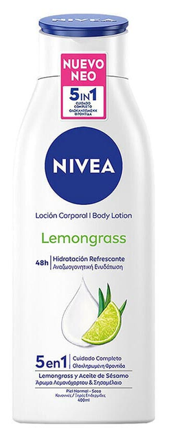 Бальзам для тіла Nivea Body Lotion 5in1 Lemongrass 400 мл (4005900980656) - зображення 1