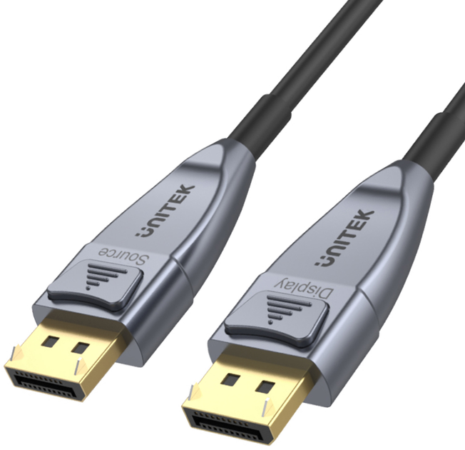 Кабель Unitek DisplayPort - DisplayPort 1.4 AOC 8K 15 м (C1617GY) - зображення 1