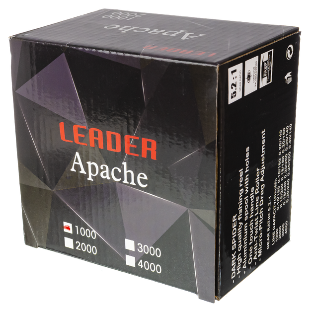 Спінінгова котушка leader Apache 1000 5b - зображення 5