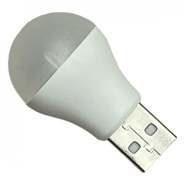 Светодиодная лампочка USB 6000К XO Y1 белый мини ночник для повербанка ...