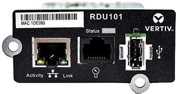Мережева плата Vertiv Ethernet (RJ-45) 10,100 Mbit/s Mbps, 100 Mbit/s Mbps (636430087702) - зображення 1