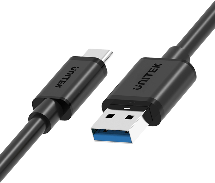 Kabel Unitek USB Type-C USB 3.1 1 m Czarny (Y-C474BK+) - obraz 2