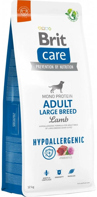 Сухий корм для собак Brit care dog гіпоалергенний дорослий великий ягняти 12 кг (8595602559077) - зображення 1