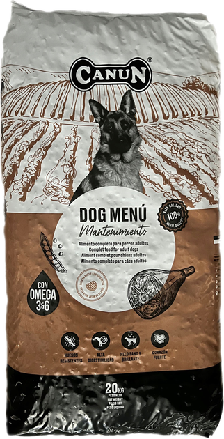 Sucha karma dla psów dorosłych Canun dog menu 20 kg z wołowiną (8437006714501) - obraz 1