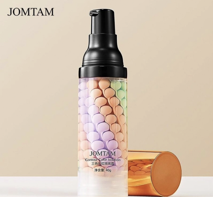 База під макіяж для обличчя триколірна Jomtam Isolation Three Color Grooming Вирівнювальна основа-праймер 40г - Фото 5 База під макіяж для обличчя триколірна Jomtam Isolation Three Color Grooming Вирівнювальна основа-праймер 40г - зображення 5