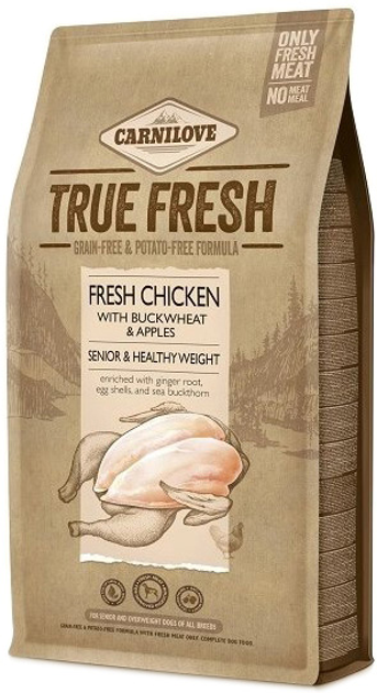 Karma sucha dla starszych psów Carnilove True Fresh Dog Senior Chicken 4 kg (8595602556830) - obraz 1