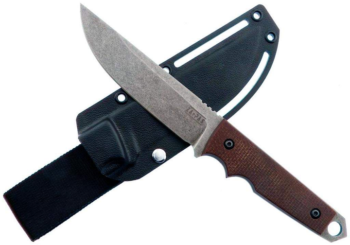 Нож Za-Pas Urban Tactic Stonewash Micarta Kydex Brown (Ut-St-M-Br) (Z12.9.53.007) - изображение 2