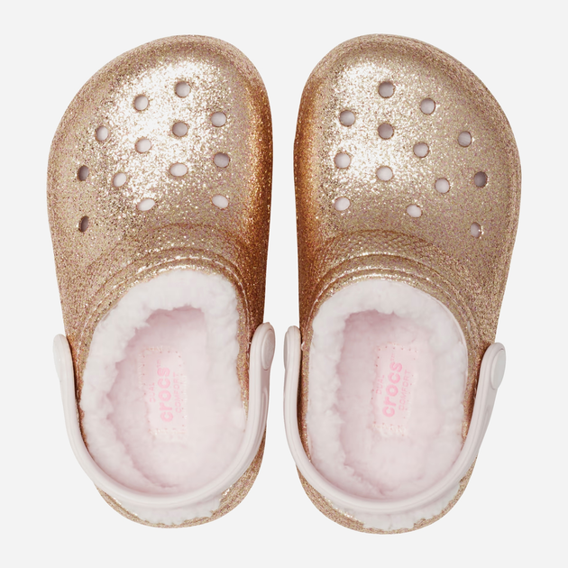 Дитячі крокси-сабо для дівчинки Crocs CR207463 C7 23/24 Золотисті (191448983816) - зображення 3