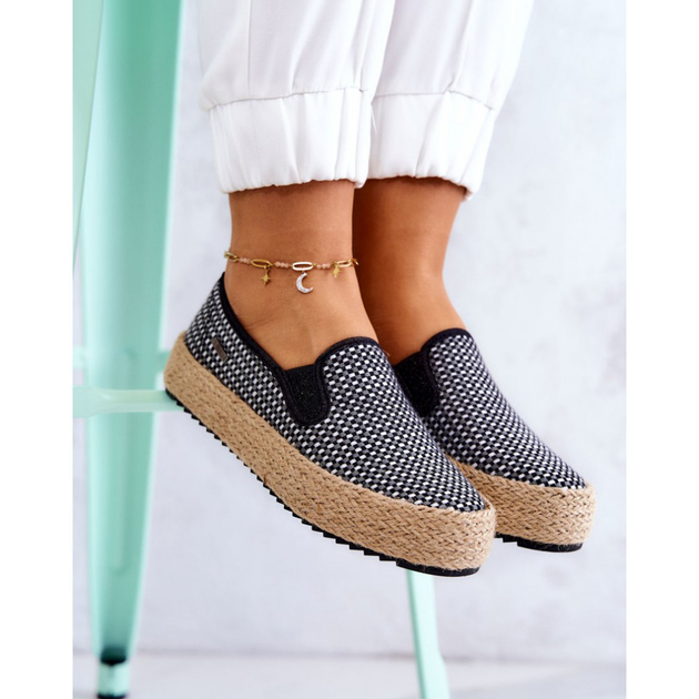 Damskie espadryle Big Star JJ274395 37 Czarne (5900714501914) - obraz 1