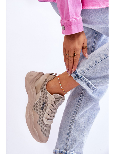 Sneakersy damskie Big Star LL274A066 37 Beżowe (5900714634377) - obraz 3