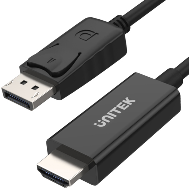 Kabel Unitek DisplayPort 1.1a - HDMI 1,8 m (Y-5118CA BOX) - obraz 1