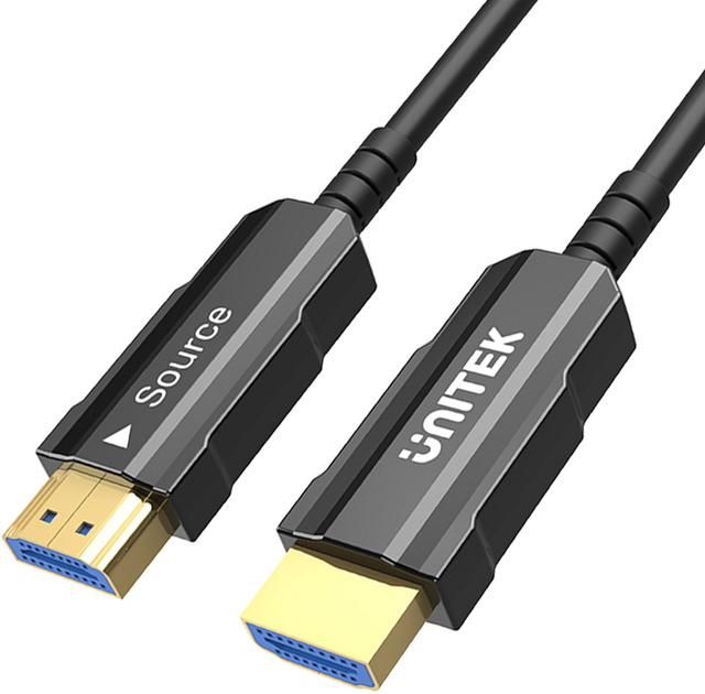 Кабель Unitek HDMI 2.0 AOC 4K 60 Гц 60 м (Y-C1034BK) - зображення 1