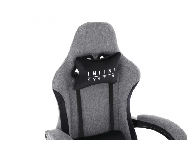 Ігрове комп'ютерне крісло для геймерів та роботи INFINI SYSTEM Світло-сірий крісло для дому для офісу - зображення 7