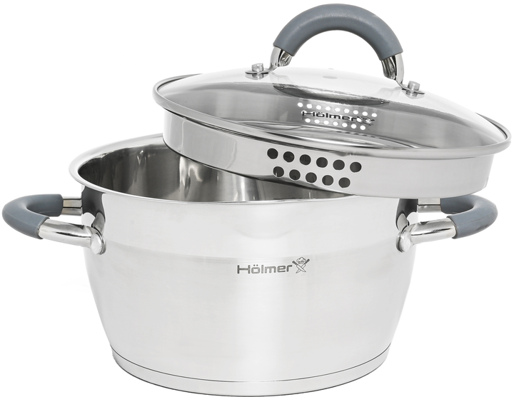 Каструля з кришкою Hölmer Chef Assistant 1.9 л (CR-16519-SSGD Chef Assistant) - зображення 1