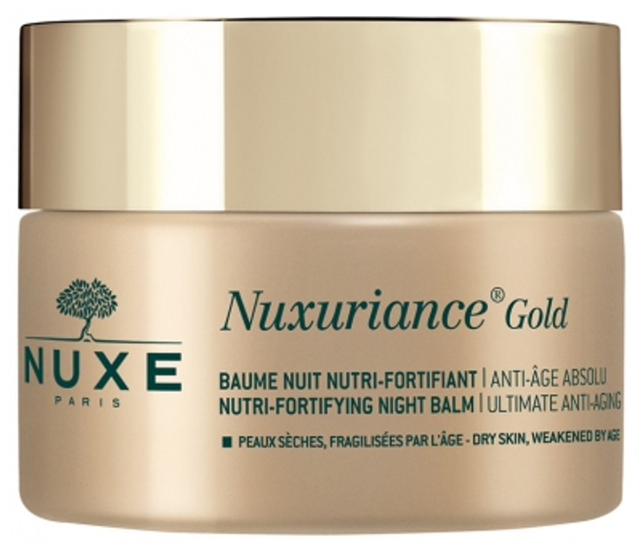 Krem do twarzy Nuxe Nuxuriance Gold Nutri-Fortifying Night Balm 50 ml (3264680015915) - obraz 1