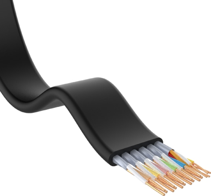 Kabel Unitek High Speed ​​HDMI 2.0 4K 60Hz płaski 1 m (C11063BK-1M) - obraz 3