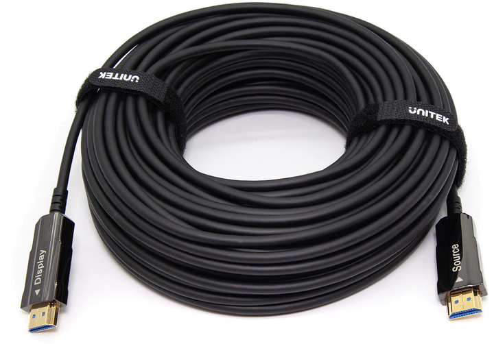 Kabel Unitek HDMI - HDMI 2.0 AOC 4K 60 Hz 30 m (C11072BK-30M) - obraz 5