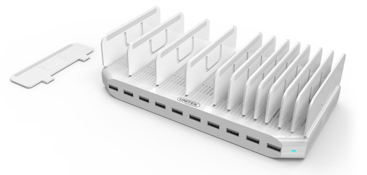 Stacja ładująca Unitek Y-2172 10 x USB Type-A 96W (4894160011497) - obraz 3