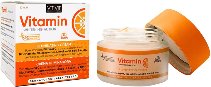 Krem do twarzy Diet Esthetic Vit Vit Cosmeceuticals Vitamin C Illuminating Cream 50 ml (8430830508582) - obraz 1